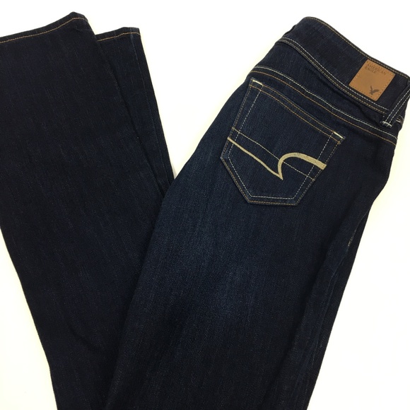 American Eagle Dark Wash Stretch Slim Boot Size 2 - Picture 5 of 8